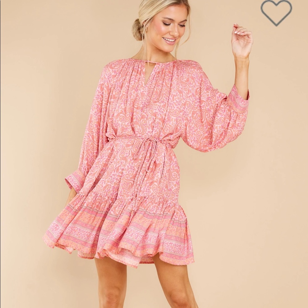 Brand new with tags Red Dress company-  brand Aakaa flowy dress